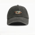 Water-washed Vintage Baseball Cap With A Wide Brim