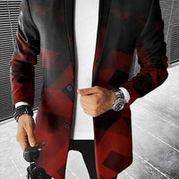 Fashion Stand Collar Top Mid Length Coat