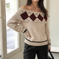 Sexy And Elegant Off-the-shoulder Loose Sweater