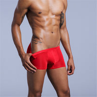 Translucent elastic comfortable boxer shorts