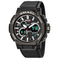Double Display Waterproof Luminous Sports Electronic Watch