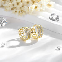 Women's 14K Gold Zircon Earrings