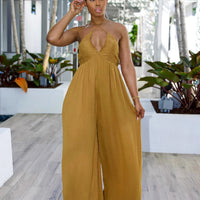 Women's Bra Wide Leg Jumpsuit