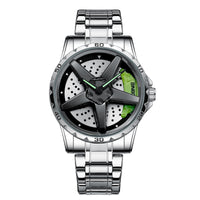 Motorcycle Engine Brake Caliper Watch For Men, Car Wheel Hub Dial