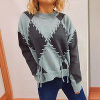 Fashion Personality Knitted Pullover Sweater Women