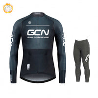 GCN Fleece Long Sleeve Cycling Jersey Cycling Jersey Running Winter New Series