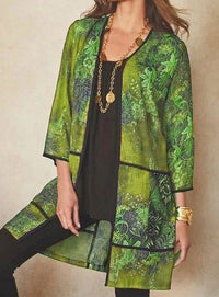 Women's UV-proof Sunscreen 34 Sleeve Printed Coat
