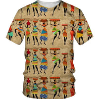 European And American Africa Men's Clothing Print T-shirt