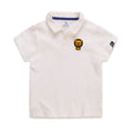 Summer Elastic Cotton Solid Color Short Sleeve Men''s And Women''s Cartoon Polo T-shirt