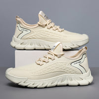 Spring New Breathable Thin Mesh Flyknit Casual Versatile Men's Sneakers