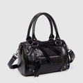 Fashionable Studded Large-capacity Pillow Racing Bowling Biker-inspired Tote And Shoulder Bag