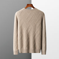 Autumn And Winter New Loose Jacquard Bottoming Sweater Men