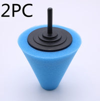 Car wheel polishing disc detail polishing wheel in the net steel ring polishing sponge plate with 6MM handle cone sponge wheel