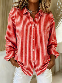 Check Print Women's Long Sleeve Shirt