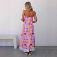 Female Creative Printed Sleeveless Versatile Dress