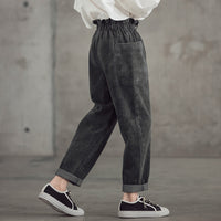 Girls' Two-button Stiletto Jeans Fashionable Slim Fit