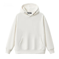 Autumn Trendy Korean Preppy Style Solid Color Pullover Hooded Loose Sweater Men