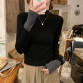 Slim Fit Western Style Slimming Bottoming Shirt Inner Wear Blouse