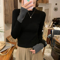 Slim Fit Western Style Slimming Bottoming Shirt Inner Wear Blouse