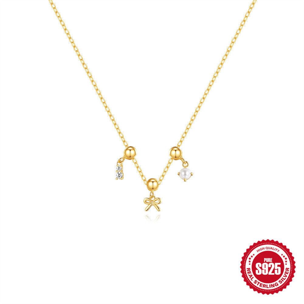 Removable Accessory Pendant Necklace With Diamonds