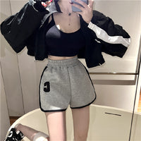 Spicy Girl Sports Shorts For Women Loose-Fit Outerwear Versatile For Summer