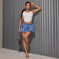 Womens Casual Versatile Denim Skirt In European And American Styles