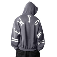 Fashion Printed Thickening All-match Long Sleeve Loose Hooded Sweater For Women