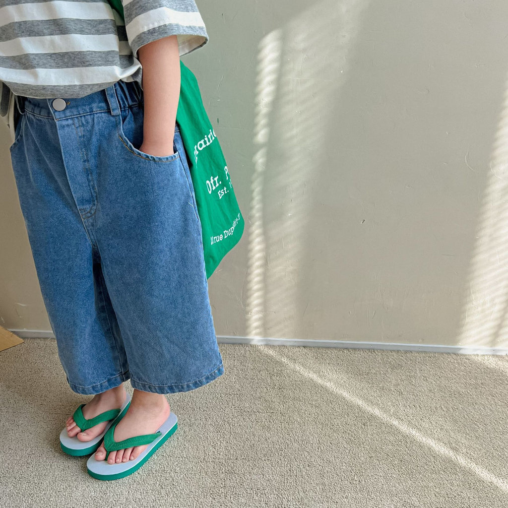 Children's New Style Wide Leg Jeans