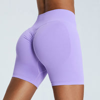 Seamless Yoga Shorts Women's Three-point High Waist