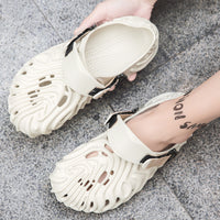Fashion Summer New Casual Men's Shit Feeling Closed-toe Slippers