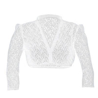 Women's Halloween White Base Lace Stitching Small Shirt Top