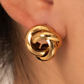 Titanium Steel Smooth-surface Earrings High-end And Subtly Luxurious For Women