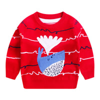 Children's Autumn And Winter New Double-layer Cotton Sweater
