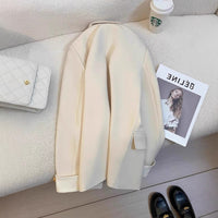 Casual Four-Season Blazer With Color-Block Design And Distinctive Cuffs