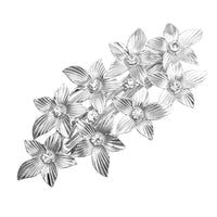 European And American Complex Classical Luxury Metal Texture Leaves Barrettes