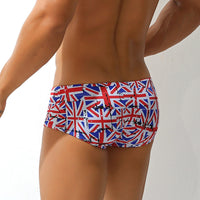 Men's Boxer Swimming Trunks Printed Cup