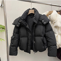 Women's Fashionable Loose-fitting Warm Hooded Jacket