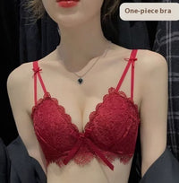 Women's Underwear Small Push Up Show Big Pure Desire Style Bra Set