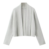 Fashionable All-matching Scarf Collar Knitted Cardigan Shawl