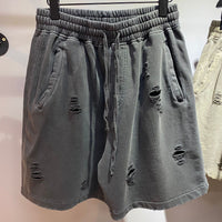 High Street Ins Washed And Worn Dyed Straight Shorts