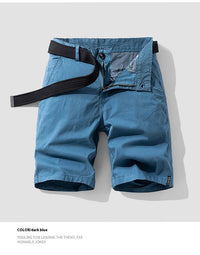 Hong Kong Style Loose Straight Men's Fifth Pants Summer