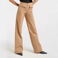 High-waisted Casual Chic Pants With Dual Pocketsversatile And Stylish