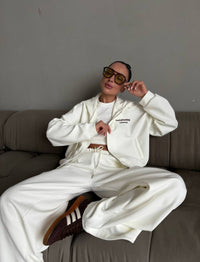 Casual New Lazy-Style Hooded Sweatshirt Womens Set