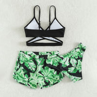 Three-piece Swimsuit Printed Girl
