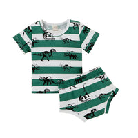 Children's Printed Shorts Two-piece Set