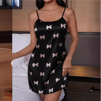 Women's Ice Silk Thin Breathable Printed Camisole Dress