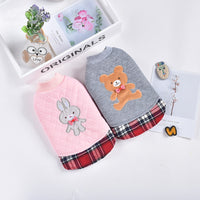 Small Dog Two-legged Warm Teddy Bichon Hiromi Rhombus Top
