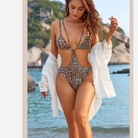 One Piece Swimsuit With Chest Pad Without Underwire