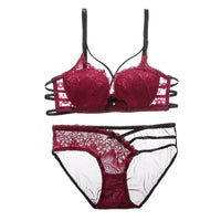 European And American Lace Back Bra Suit