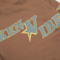 Men's Autumn And Winter High Street Fashion Design Five-pointed Star Fleece-lined Pullover